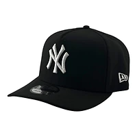 New York Yankees Black and White Basic Grey UV New Era 9FIFTY A-Frame Snapback Hat