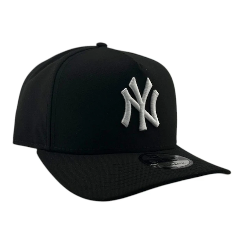 New York Yankees Black and White Basic Grey UV New Era 9FIFTY A-Frame Snapback Hat
