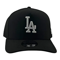 Los Angeles Dodgers Black and White Basic Grey UV New Era 9FIFTY A-Frame Snapback Hat