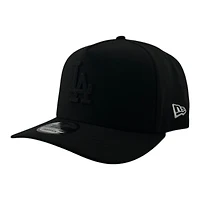 Los Angeles Dodgers Black on Black Basic Grey UV New Era 9FIFTY A-Frame Snapback Hat