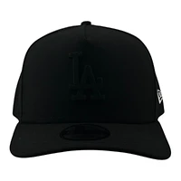 Los Angeles Dodgers Black on Black Basic Grey UV New Era 9FIFTY A-Frame Snapback Hat