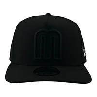 Mexico Black on Black Basic Grey UV New Era 9FIFTY A-Frame Snapback Hat