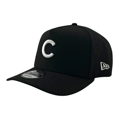 Chicago Cubs Black and White Basic Grey UV New Era 9FIFTY A-Frame Snapback Hat