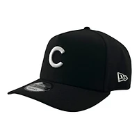 Chicago Cubs Black and White Basic Grey UV New Era 9FIFTY A-Frame Snapback Hat