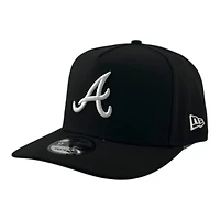Atlanta Braves Black and White Basic Grey UV New Era 9FIFTY A-Frame Snapback Hat