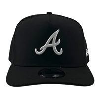 Atlanta Braves Black and White Basic Grey UV New Era 9FIFTY A-Frame Snapback Hat