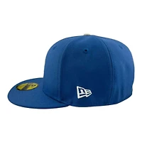 Los Angeles Dodgers Indigo "Opening Day" Back to Champs Patch Gray UV New Era 59FIFTY Fitted Hat