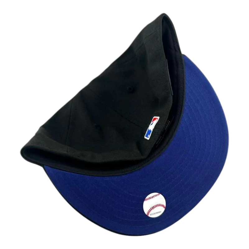 Los Angeles Dodgers Black "Opening Day" 2025 Champs Patch Royal UV New Era 59FIFTY Fitted Hat