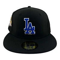 Los Angeles Dodgers Black "Opening Day" 2025 Champs Patch Royal UV New Era 59FIFTY Fitted Hat