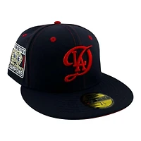 Los Angeles Dodgers Navy "Opening Day" Back to Champs Patch Red UV New Era 59FIFTY Fitted Hat