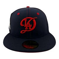 Los Angeles Dodgers Navy "Opening Day" Back to Champs Patch Red UV New Era 59FIFTY Fitted Hat
