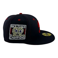 Los Angeles Dodgers Navy "Opening Day" Back to Champs Patch Red UV New Era 59FIFTY Fitted Hat