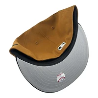 Los Angeles Dodgers Brown and Black "Opening Day" Back to WS Champs Patch Gray UV New Era 59FIFTY Fitted Hat