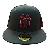 New York Yankees Red on Black with UV Era 59FIFTY Fitted Hat