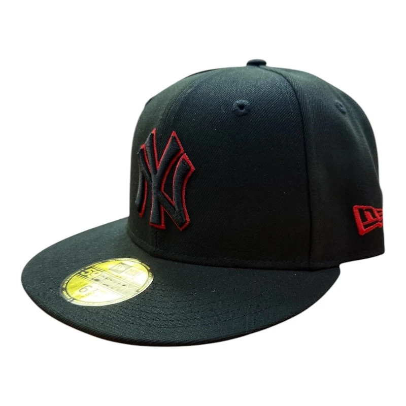 New York Yankees Red on Black with UV Era 59FIFTY Fitted Hat