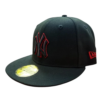 New York Yankees Red on Black with UV Era 59FIFTY Fitted Hat
