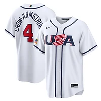 Team USA Pete Crow-Armstrong White 2026 World Baseball Classic WBC Nike Home Stadium Jersey