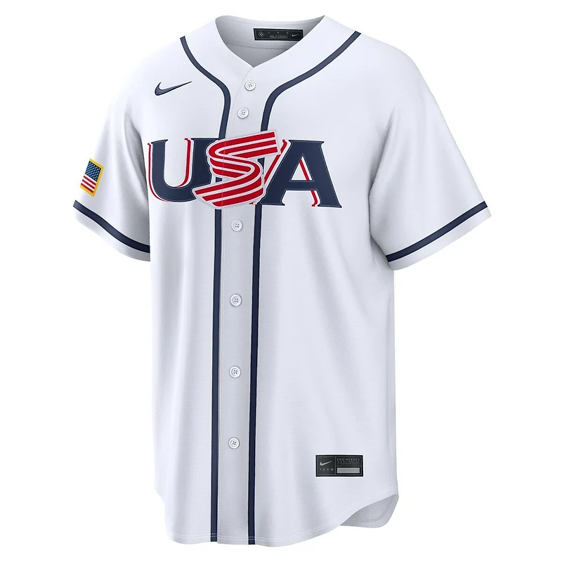 Team USA Paul Skenes White 2026 World Baseball Classic WBC Nike Home Stadium Jersey