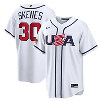 Team USA Paul Skenes White 2026 World Baseball Classic WBC Nike Home Stadium Jersey