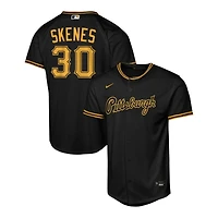 Youth Pittsburgh Pirates Paul Skenes Black Alternate 2 Baseline Nike Jersey