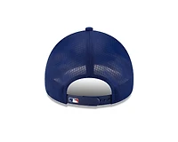 Texas Rangers Royal 2026 Batting Practice New Era 9FORTY Apex Trucker Adjustable Hat