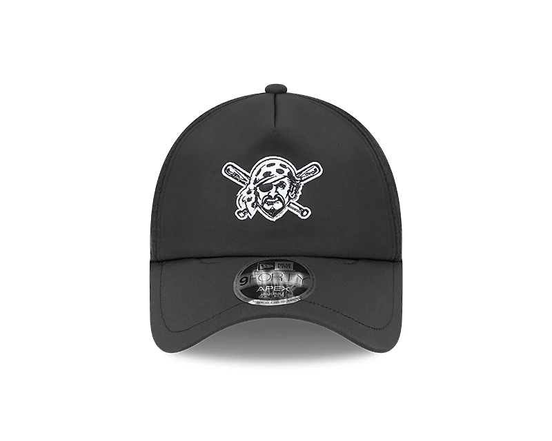 Pittsburgh Pirates Black 2026 Batting Practice New Era 9FORTY Apex Trucker Adjustable Hat