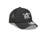 Pittsburgh Pirates Black 2026 Batting Practice New Era 9FORTY Apex Trucker Adjustable Hat