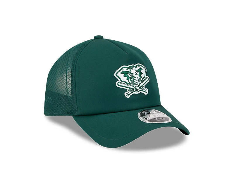 Oakland Athletics Green 2026 Batting Practice New Era 9FORTY Apex Trucker Adjustable Hat
