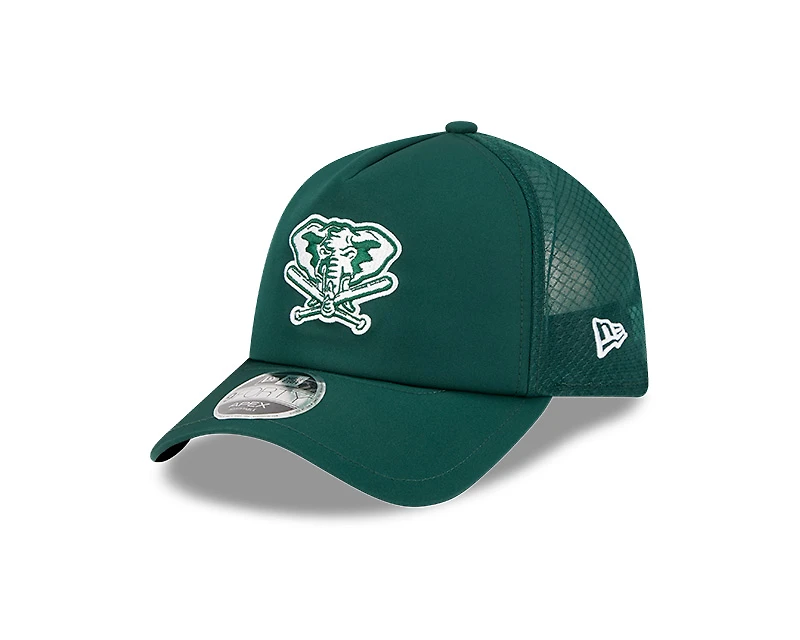 Oakland Athletics Green 2026 Batting Practice New Era 9FORTY Apex Trucker Adjustable Hat