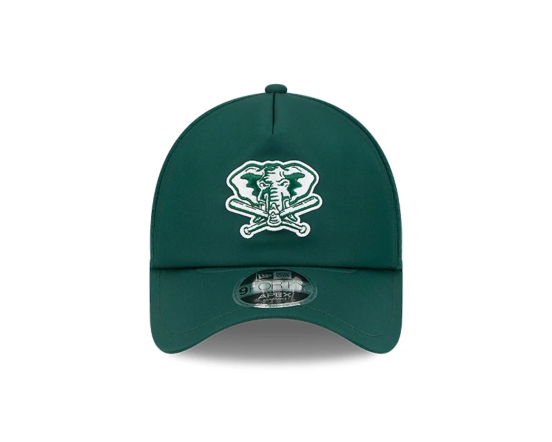 Oakland Athletics Green 2026 Batting Practice New Era 9FORTY Apex Trucker Adjustable Hat