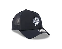 New York Yankees Navy Alternate 2026 Batting Practice New Era 9FORTY Apex Trucker Adjustable Hat