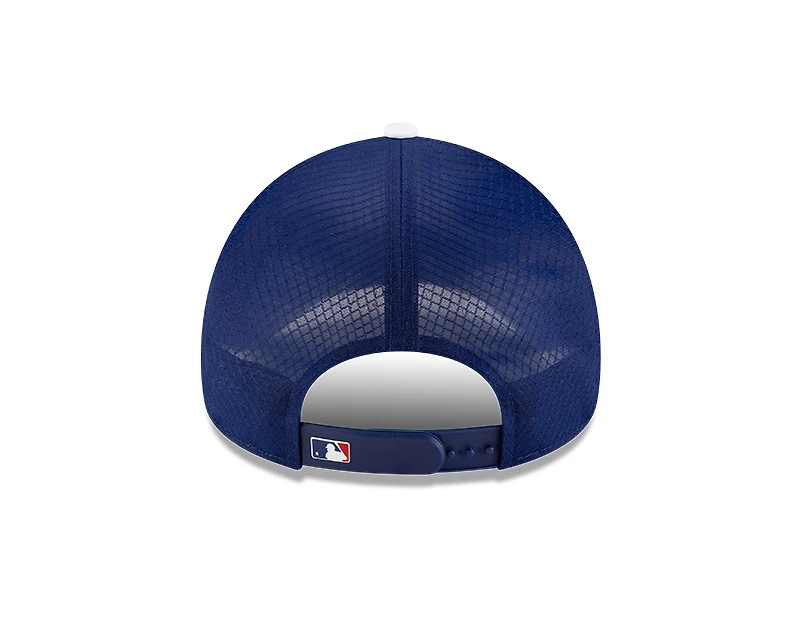 Los Angeles Dodgers Royal 2026 Batting Practice New Era 9FORTY Apex Trucker Adjustable Hat