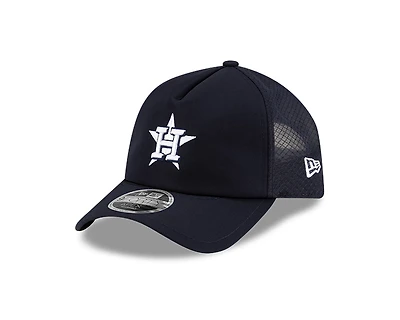 Houston Astros Navy 2026 Batting Practice New Era 9FORTY Apex Trucker Adjustable Hat
