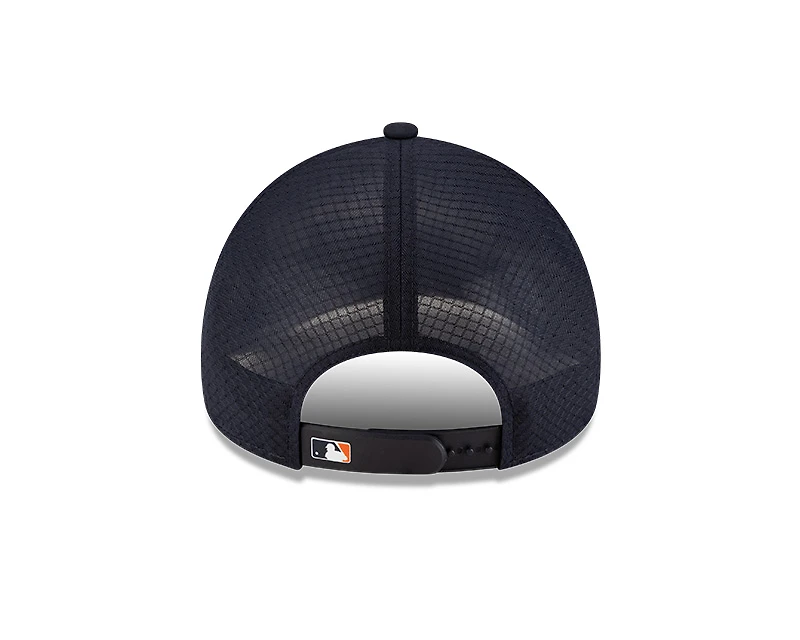 Houston Astros Navy 2026 Batting Practice New Era 9FORTY Apex Trucker Adjustable Hat