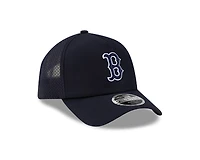 Boston Red Sox Navy 2026 Batting Practice New Era 9FORTY Apex Trucker Adjustable Hat