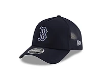 Boston Red Sox Navy 2026 Batting Practice New Era 9FORTY Apex Trucker Adjustable Hat