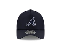 Atlanta Braves Navy 2026 Batting Practice New Era 9FORTY Apex Trucker Adjustable Hat