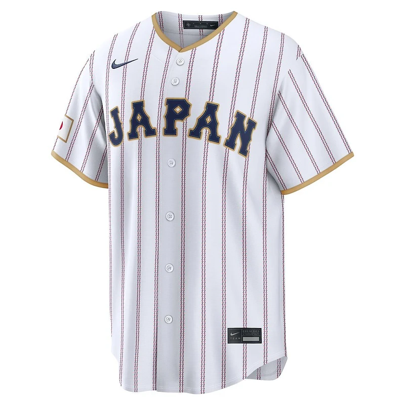 Team Japan White Blank 2026 World Baseball Classic WBC Nike Jersey