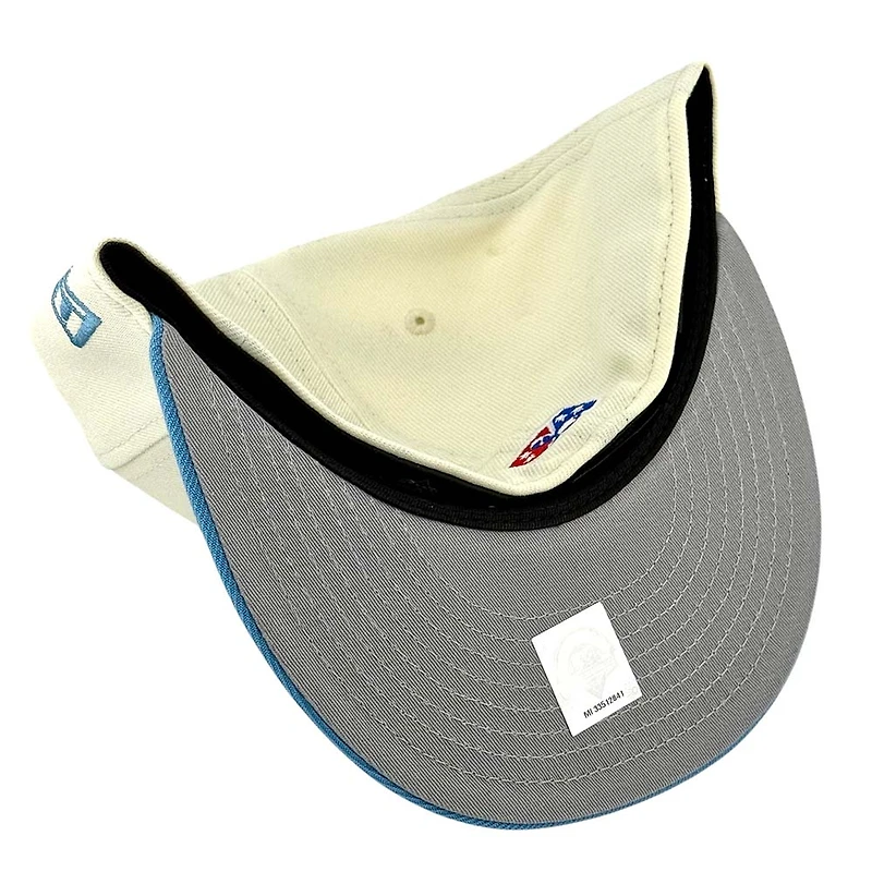 Knoxville Smokies Chrome and Light Blue Southern League Patch Gray UV New Era 59FIFTY Fitted Hat