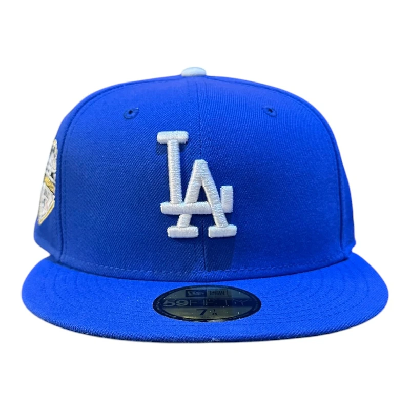 Los Angeles Dodgers Majestic Blue 2025 World Series Champions Icy UV New Era 59FIFTY Fitted Hat