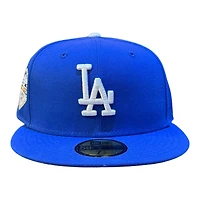 Los Angeles Dodgers Majestic Blue 2025 World Series Champions Icy UV New Era 59FIFTY Fitted Hat