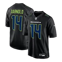 Seattle Seahawks Sam Darnold Nike Carbon Black Fashion Game Jersey