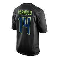 Seattle Seahawks Sam Darnold Nike Carbon Black Fashion Game Jersey