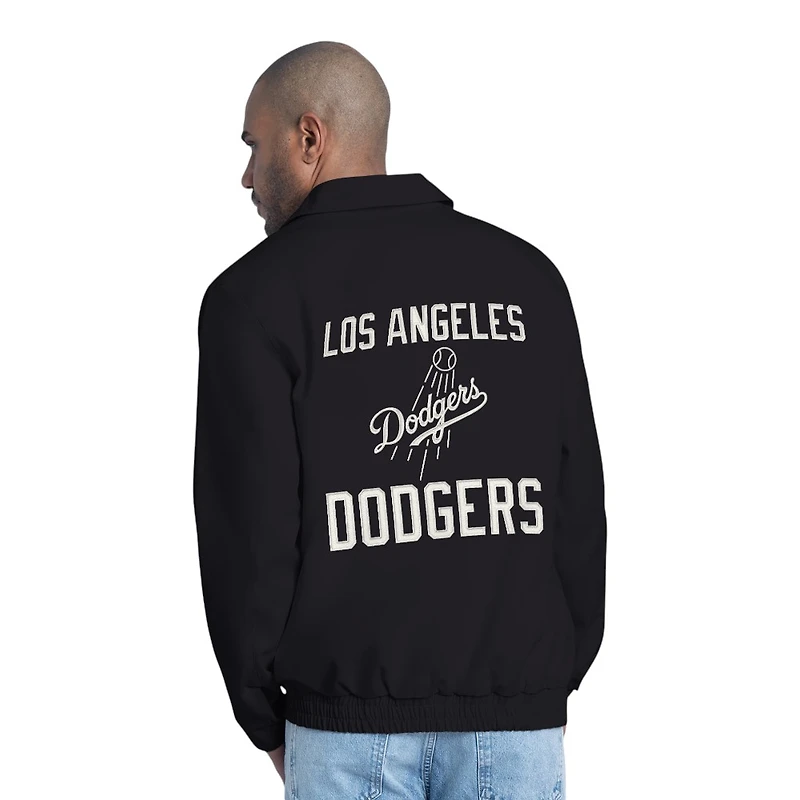 Los Angeles Dodgers Black and White "Ice Cube" Full Zip G-III Starter Jacket