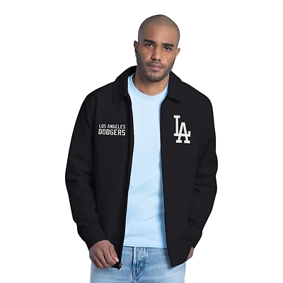 Los Angeles Dodgers Black and White "Ice Cube" Full Zip G-III Starter Jacket
