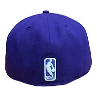 Utah Jazz Purple Core Logo New Era 59FIFTY Fitted Hat
