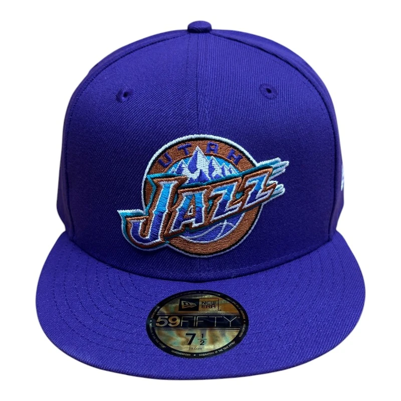 Utah Jazz Purple Core Logo New Era 59FIFTY Fitted Hat