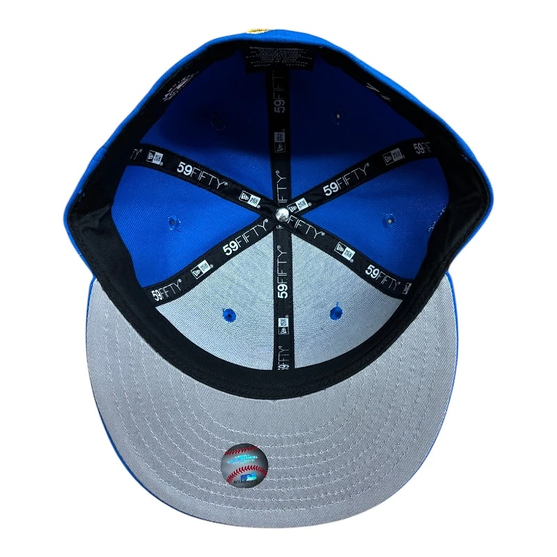 New York Mets Royal Blue NY Side Patch with Gray UV Era 59FIFTY Fitted Hat