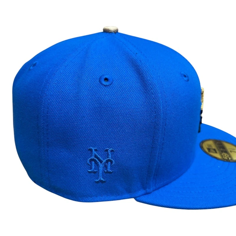 New York Mets Royal Blue NY Side Patch with Gray UV Era 59FIFTY Fitted Hat