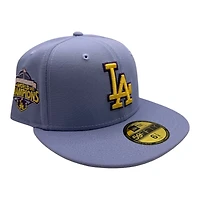 Los Angeles Dodgers Lavender 2024-25 Back to Champions Patch Gray UV New Era 59FIFTY Fitted Hat